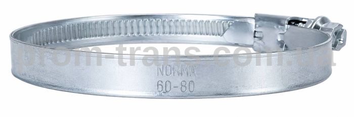 60-80/12С7W1 Хомут червячный оцинкованный NORMA