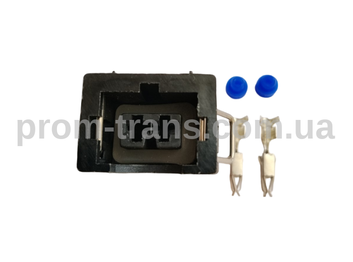 Автомобильный разъем гнездовой 2-х контактный аналог TE 829441-1 Delphi 15327868 серии 2,8мм для форсунок bosch 0280158502 датчика детонации ВАЗ 2108-2115 2110-2112