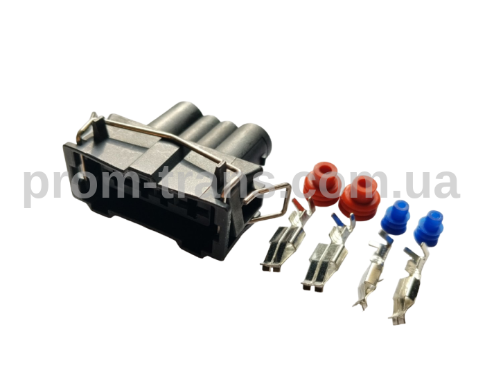 Авто разъем гнездовой 4-х контактный серии 2,8/4,8мм аналог Volkswagen 357 906 231