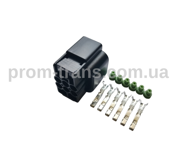 Авто разъем гнездовой 6-ти контактный аналог KUM PB625-06027
