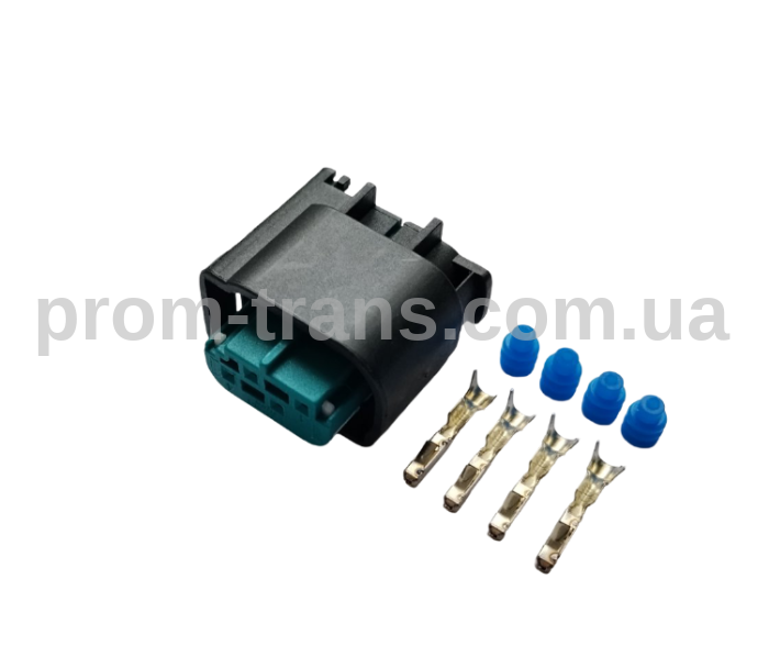 Авто разъем гнездовой 4х контактный аналог АМР 1-967640-1 MICRO QUADLOK