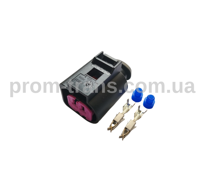 Авто роз'єм генздовий 2х контактний аналог WAG 1JO 973 772