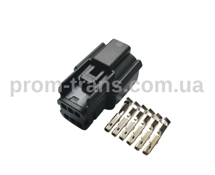 Авто разъем 6-ти контактный гнездовой аналог Molex 33472-0601
