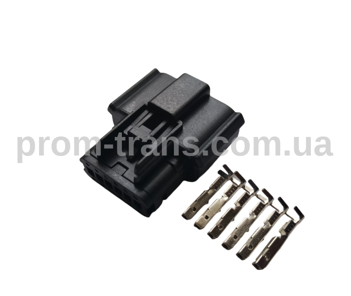 Авто разъем 6-ти контактный гнездовой серии 1,2мм аналог Molex 33471-0601
