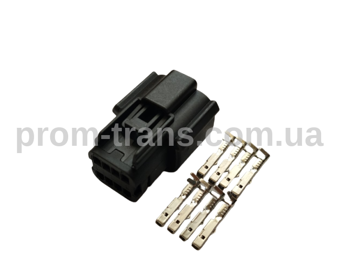 Авто роз'єм 8-ми контактний гніздовий серії 1,2мм аналог Molex 33472-0801