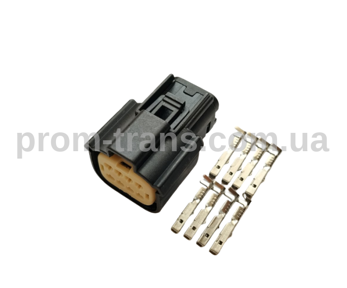 Авто роз'єм 8-ми контактний гніздовий серії 1,2мм аналог Molex 33472-0801