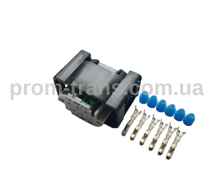 Авто разъем гнездовой 6-ти контактный аналог TE 2-967616-1