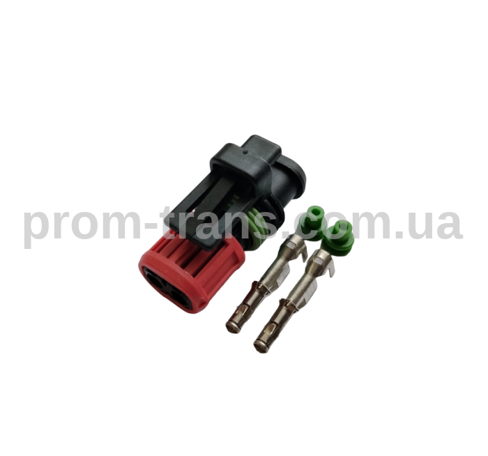 Авто разъем гнездовой 2-х контактный SERIES HSG ASSY DIA 1.5MM SKTLATCH аналог AMP 1337245-3