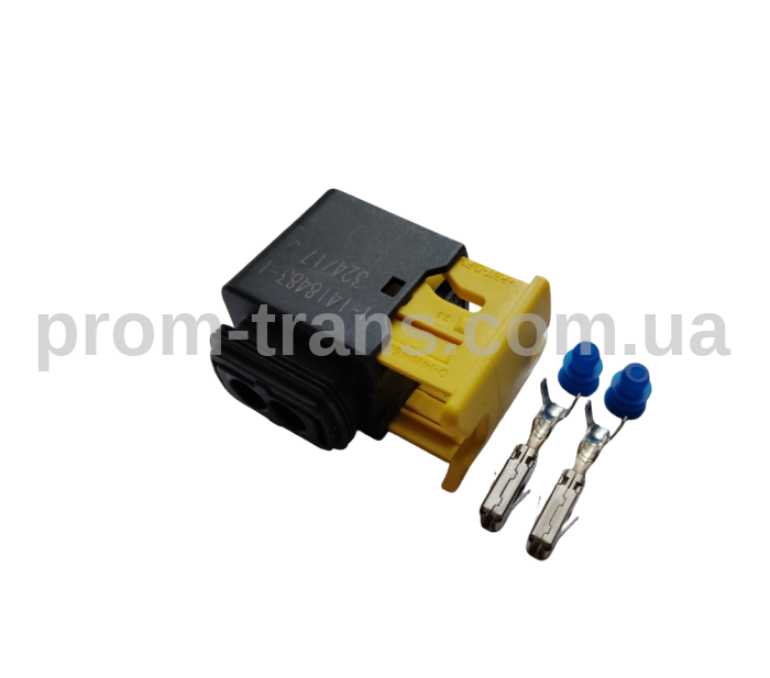 Разъем 2-х контактный гнездовой аналог АМР 1-1418483-1 серии HDSCS MCP2.8