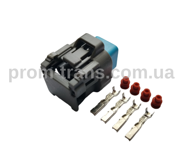 Авто разъем 4-х контактный гнездовой аналог 6189-6887