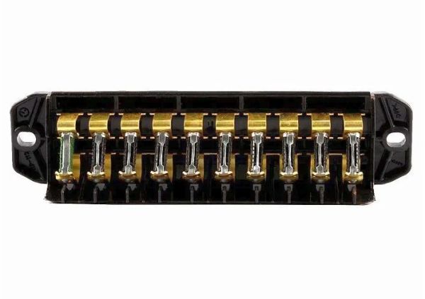 Блок запобіжників ГАЗ, ВАЗ старого зразка на 10 вставок ПР 121 (вир-во ЛЭТЗ)