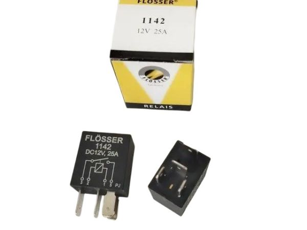Реле универсальное 4-х конт. 12В 25А МІНІ 1142 (пр-во Flosser)