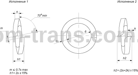 Шайба гровер пружинная ОТ М14 ГОСТ 6402-70 (аналог DIN 127) (пр-во Красная Этна)