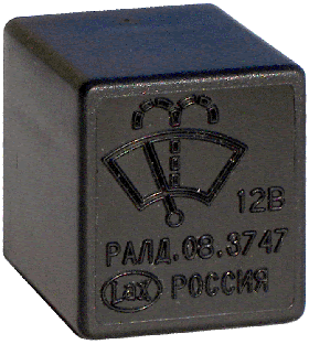 Реле склоочисника ВАЗ-2108, 09, 10, 11, 12, 13,14, 15, 2170, Лада Калина, Гранта програмоване з регулюванням паузи РАЛД 08П.3747 (вир-во LAX)