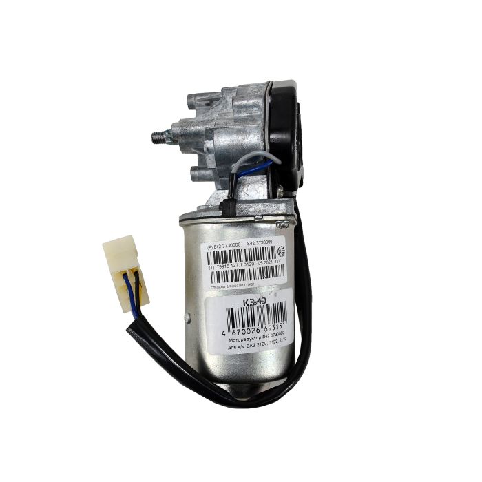 Моторедуктор склоочисника ВАЗ 2110, 2111, 2112 передній 10 мм (мотор двірників) 842.3730 (вир-во КЗАЭ)