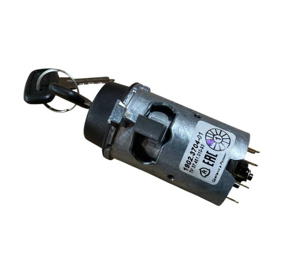 Замок запалювання КамАЗ, МАЗ із блокуванням стартера нового зразка 1902.3704-01 (вир-во Автоарматура)