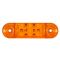 Габаритный фонарь 12-24V 9 LED желтый 8 см FR0174Y (пр-во FORM PLAS)